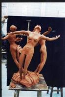 Modelo previo en arcilla: "Arte, Ciencia y Fe"